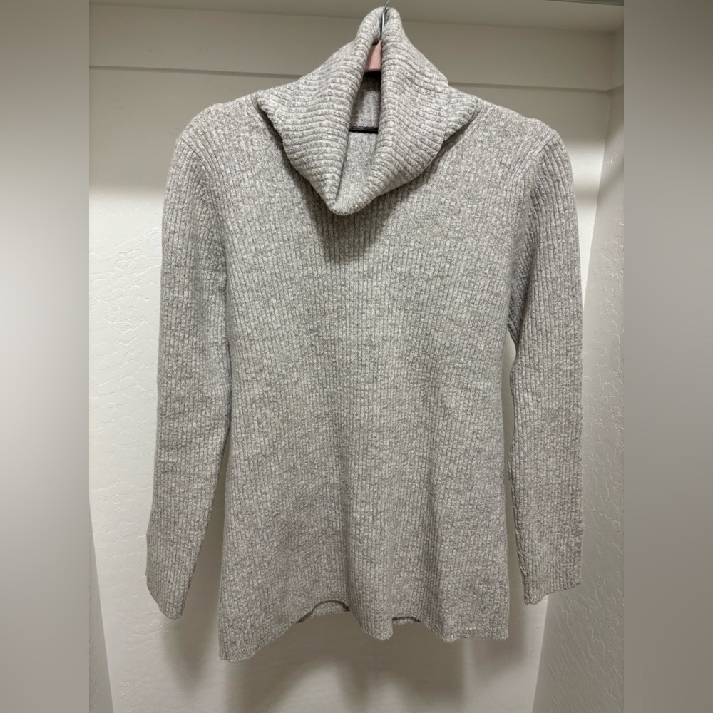 Banana Republic Light Gray Cowl Neck Sweater